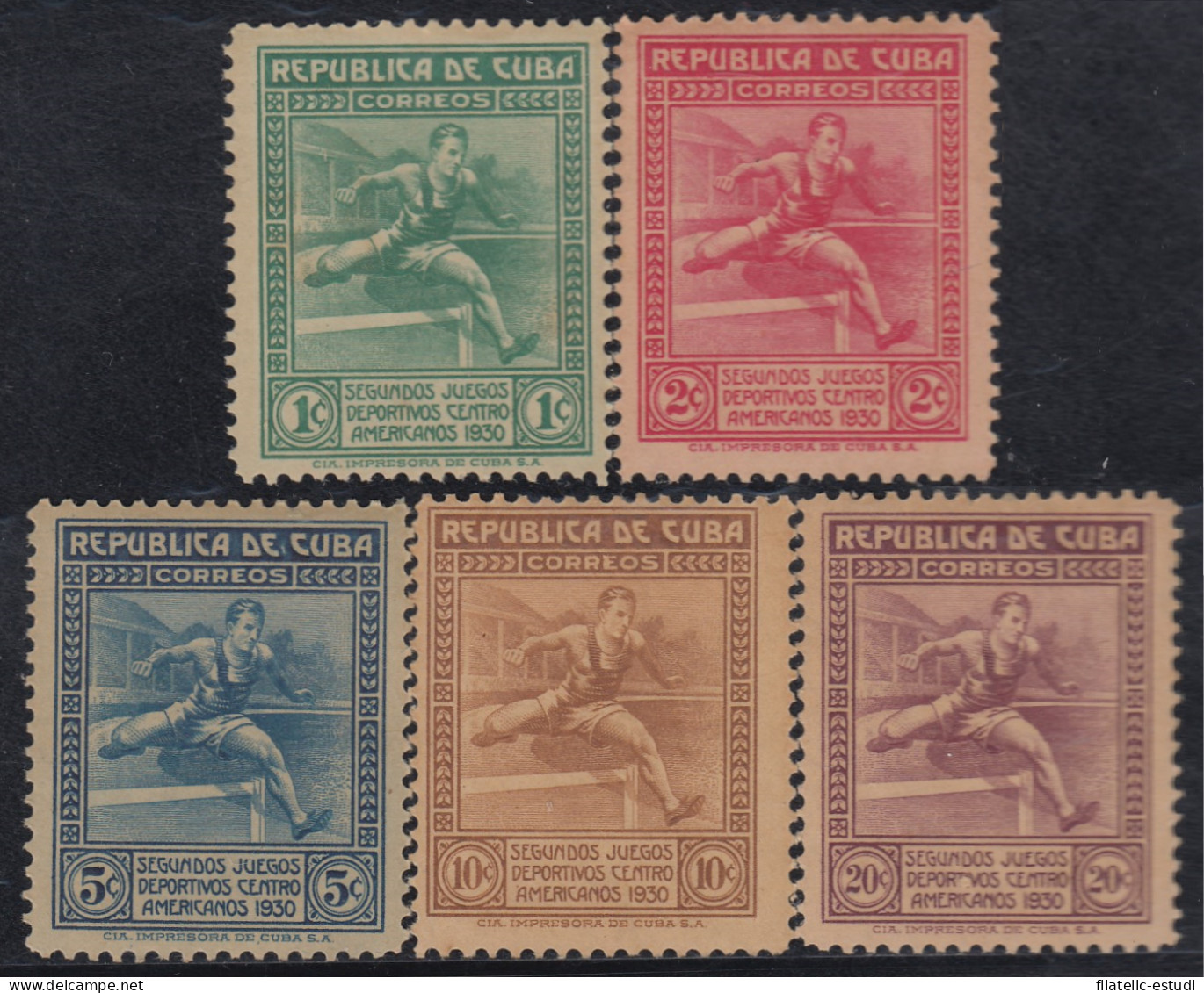 Cuba 207/11 1930 2º Juegos Deportivos De América Central MNH - Otros & Sin Clasificación