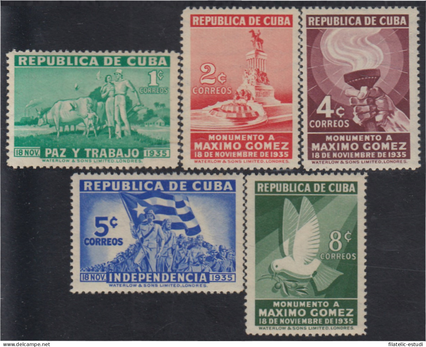 Cuba 231/35 1936 Centenario Del Nacimiento Del Gral Máximo Gómez MNH - Other & Unclassified