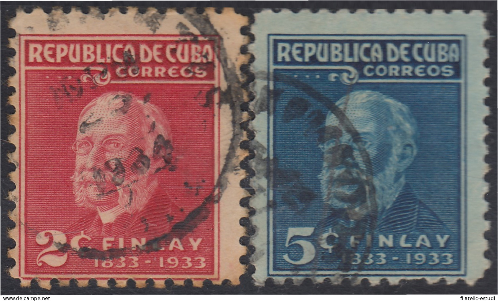 Cuba 219/20 1934 Centenario Del Nacimiento De Carlos J. Finlay Usados - Otros & Sin Clasificación