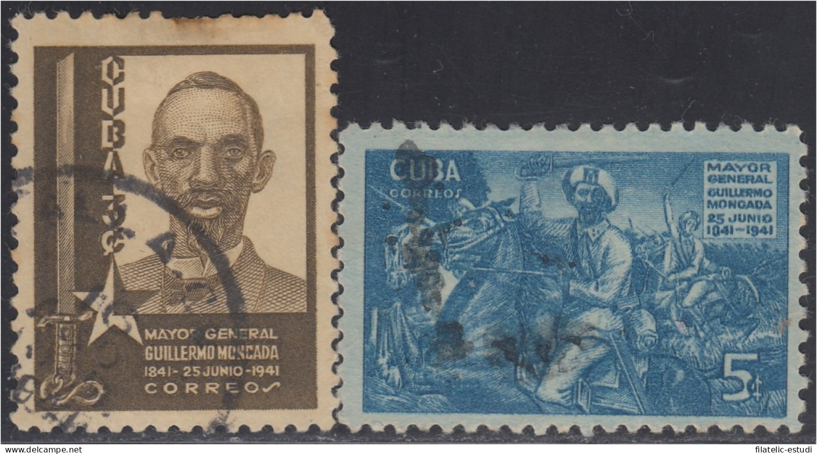 Cuba 267/68 1941 Mayor Gral Guillermo Moncada Usados - Autres & Non Classés