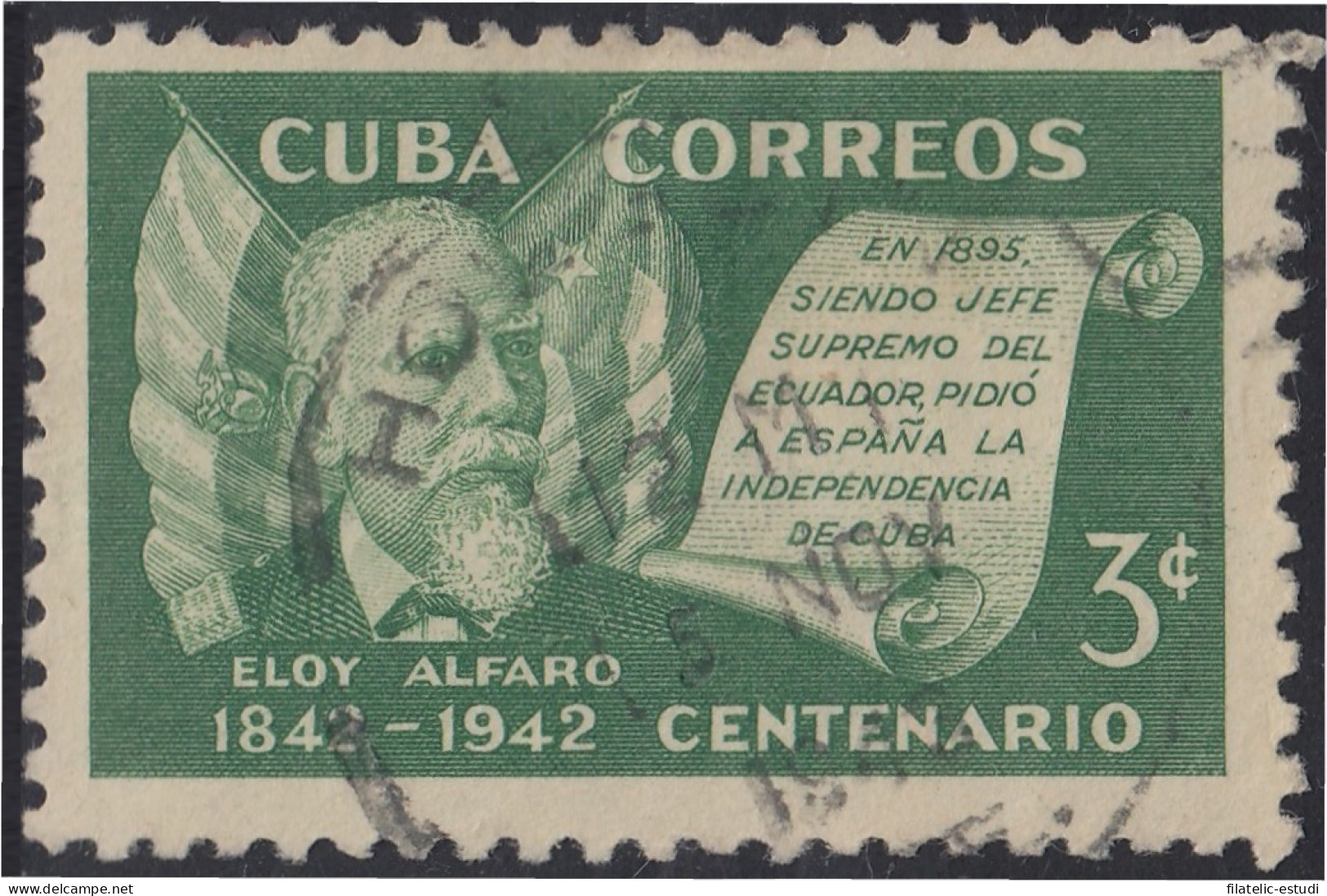 Cuba 276 1943 Eloy Alfaro Usados - Otros & Sin Clasificación