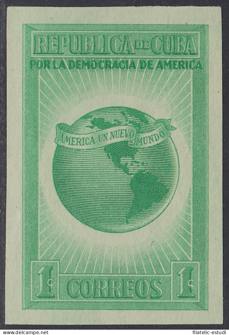 Cuba 269 1942/43 Por La Democracia De América  Sin Goma - Sonstige & Ohne Zuordnung