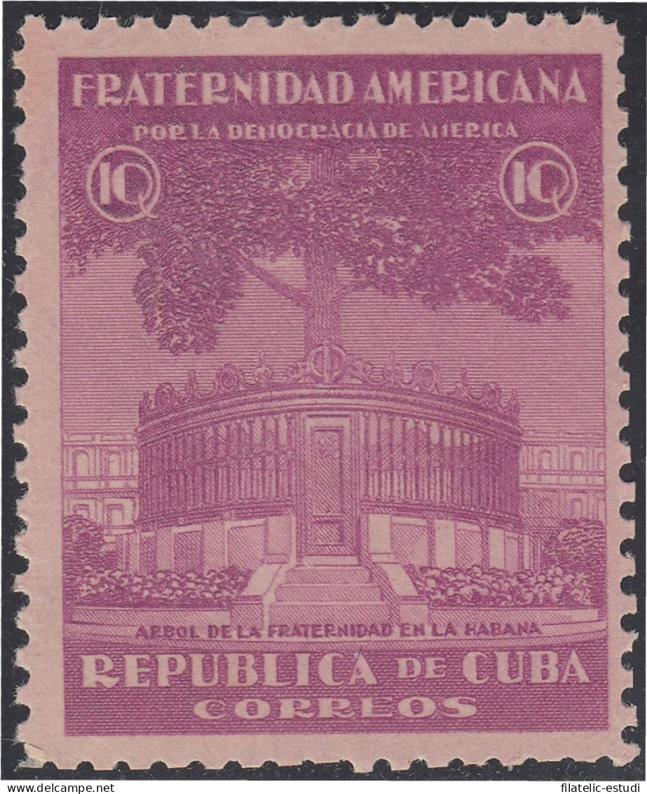 Cuba 272 1942/43 Árbol De La Fraternidad En La Habana MH - Otros & Sin Clasificación