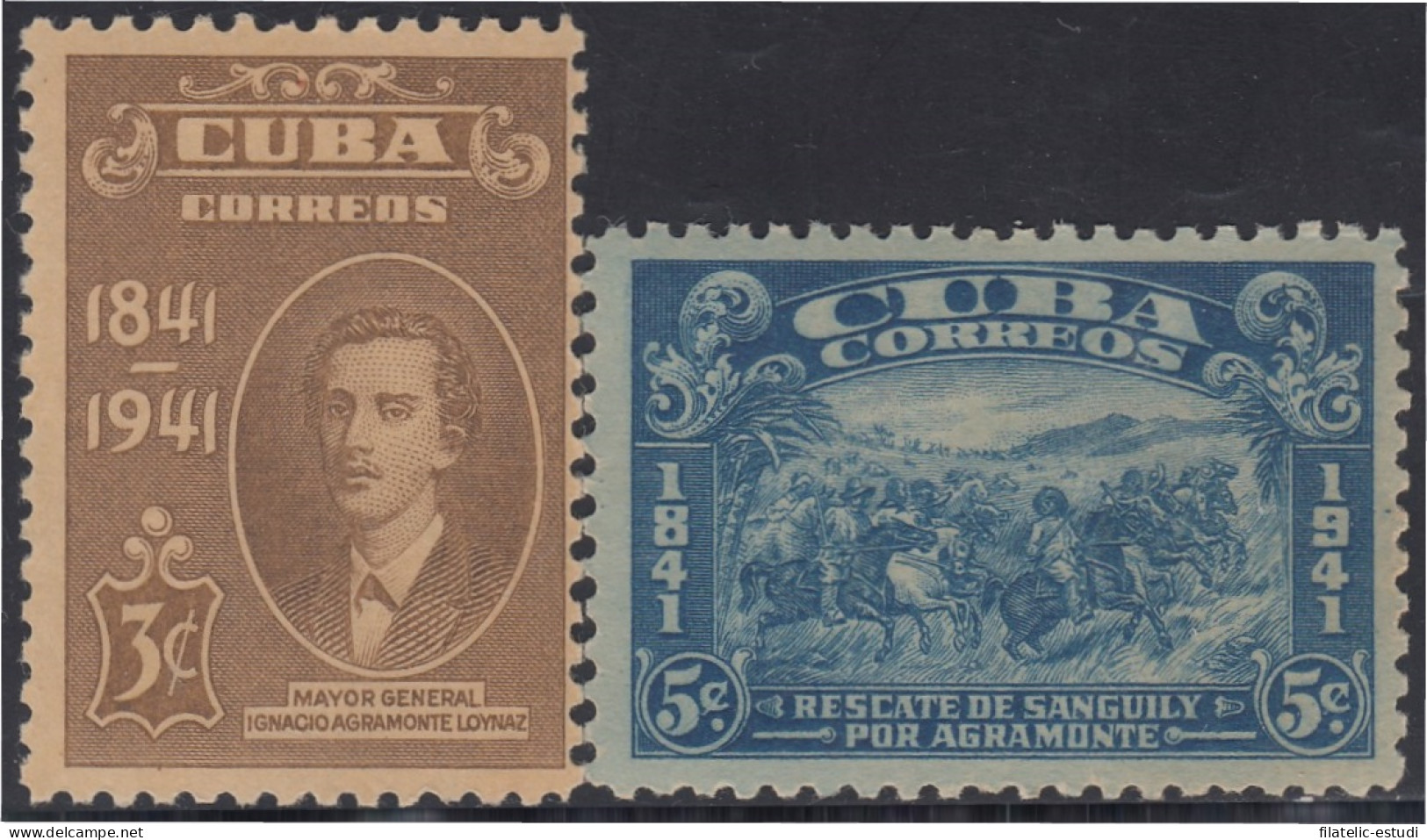 Cuba 274/75 1942 Mayor Gral. Ignacio Agramonte Loynaz MNH - Otros & Sin Clasificación