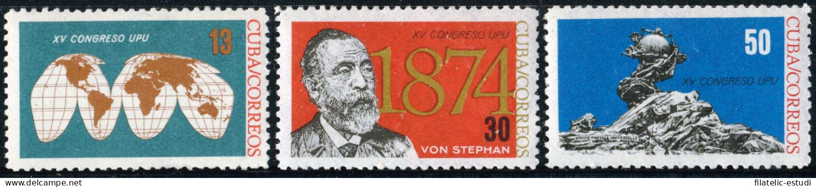 VAR3 Cuba 715/17 1964 XV Congreso De La UPU MNH - Sonstige & Ohne Zuordnung