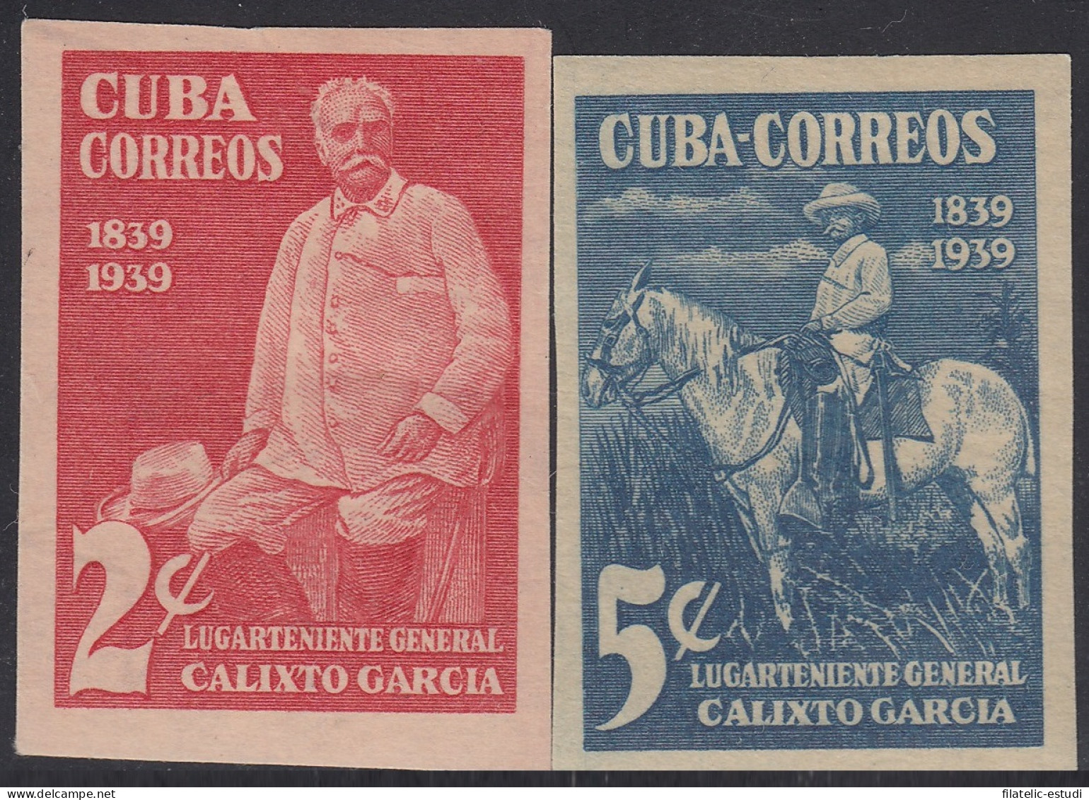 Cuba 260a /61a 1940 Calixto García Lugarteniente Sin Dentar MNH - Otros & Sin Clasificación