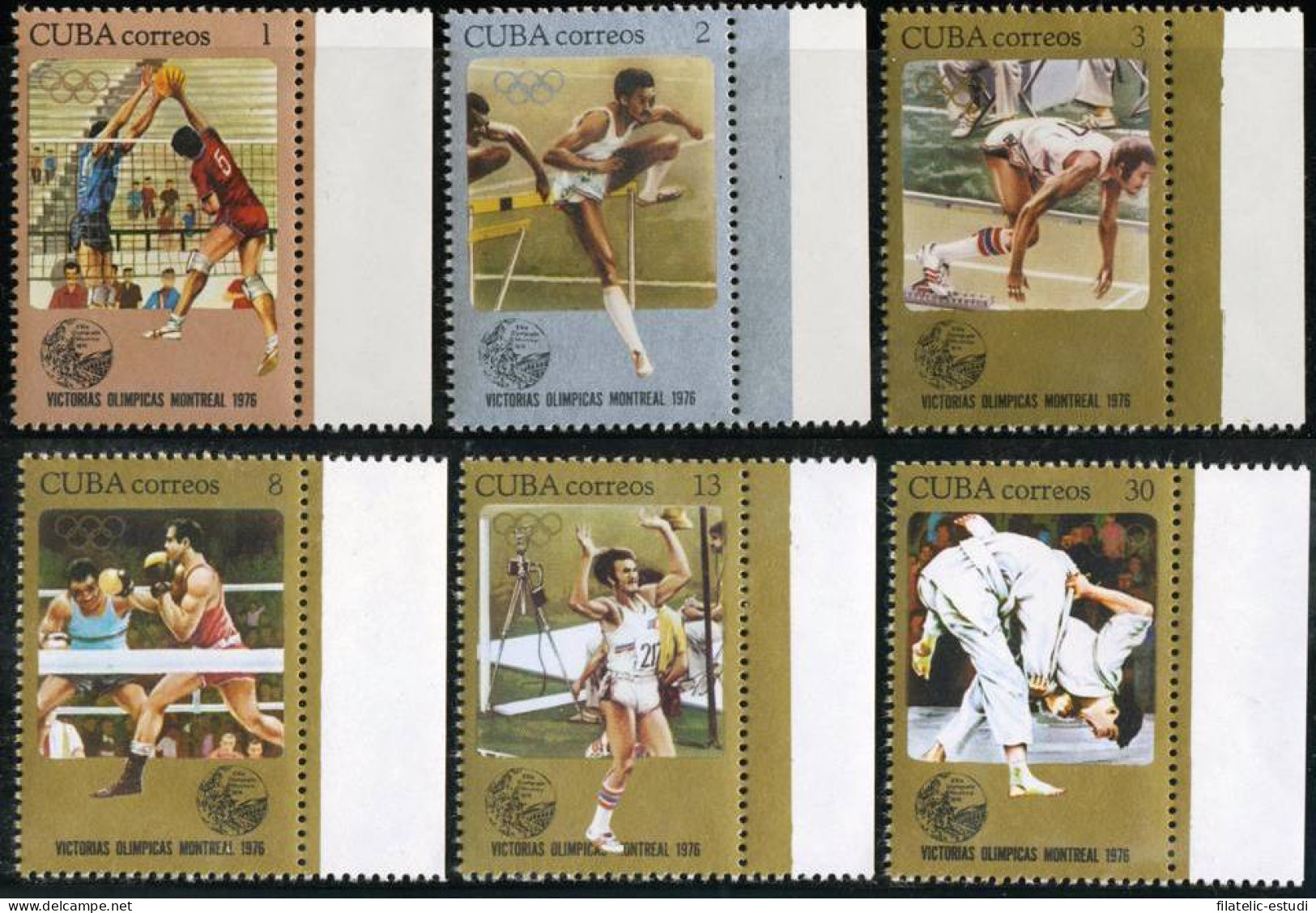 Cuba Nº 1975/80 1976 Montreal MNH - Autres & Non Classés