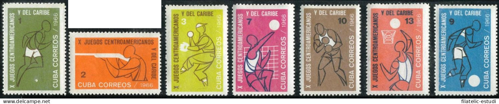 DEP4 Cuba 996/02 1966 X Juegos Centroamericanos Y Del Caribe MNH - Autres & Non Classés