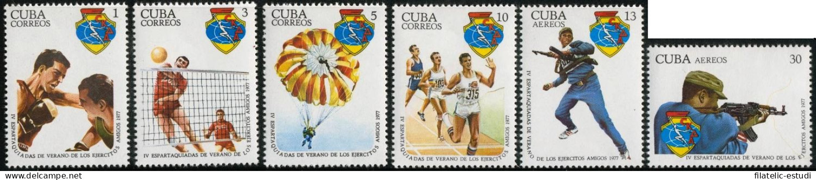 DEP4  Cuba   Nº 2022/25 + A 162/63  1977  MNH - Other & Unclassified