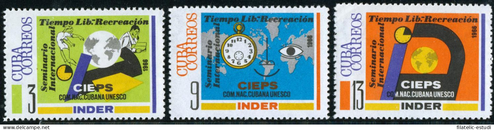 DEP1  Cuba Nº 1057/59  1966  MNH - Sonstige & Ohne Zuordnung