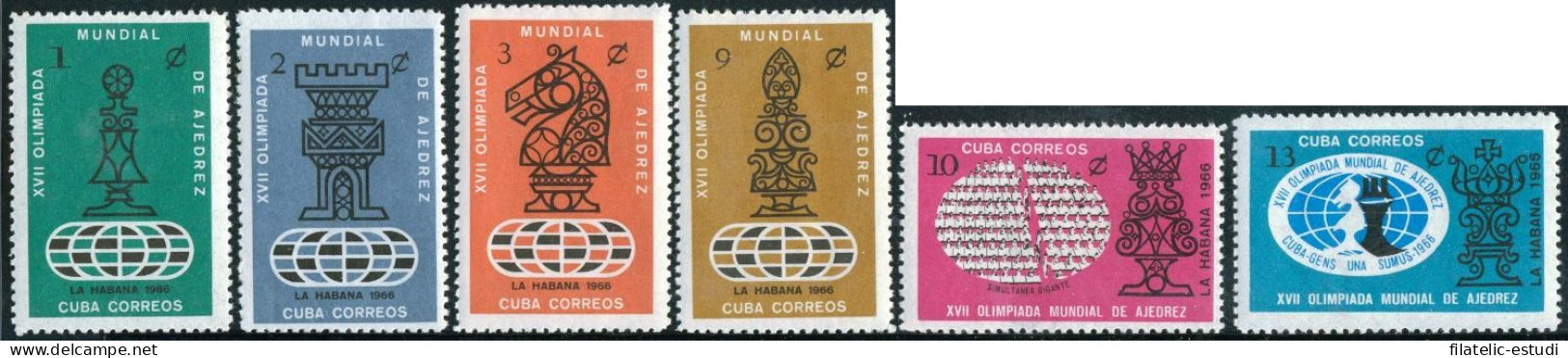 AJZ2   Cuba  Nº 1030/35   1966   MNH - Autres & Non Classés