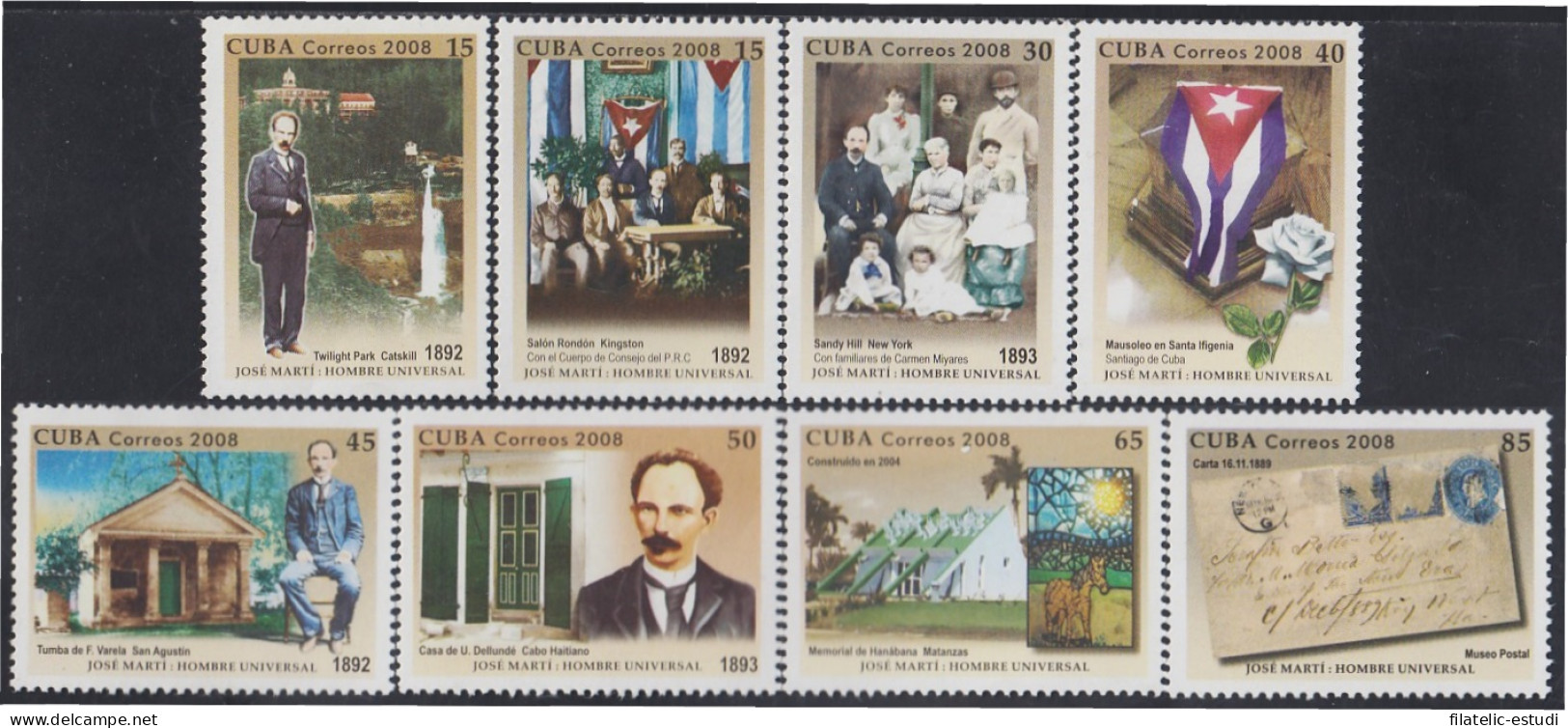 Cuba 4542/49 2008 Dr Jose Marti. Patriota Y Escritor Cubano MNH - Sonstige & Ohne Zuordnung