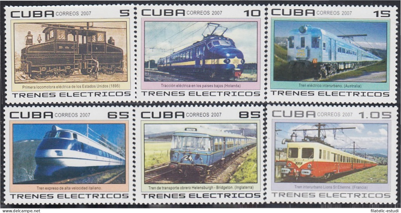 Cuba 4414/19 2007 Trenes Eléctricos MNH - Other & Unclassified