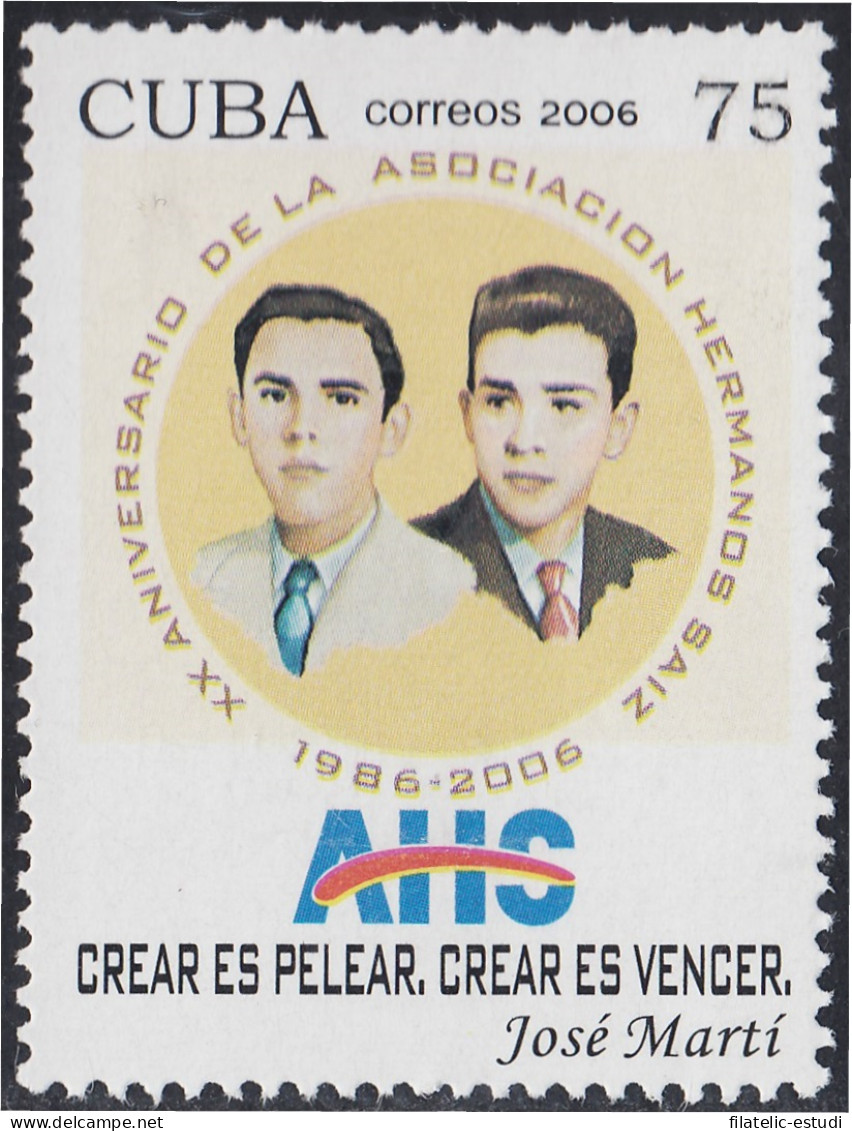 Cuba 4383 2006 20 Años De La Asociación De Los Hermanos Saiz MNH - Andere & Zonder Classificatie