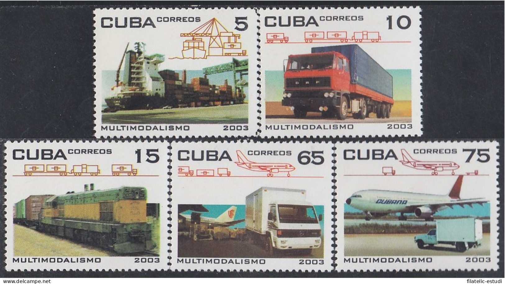 Cuba 4080/84 2003 Multimodalismo Medios De Transportes MNH - Autres & Non Classés