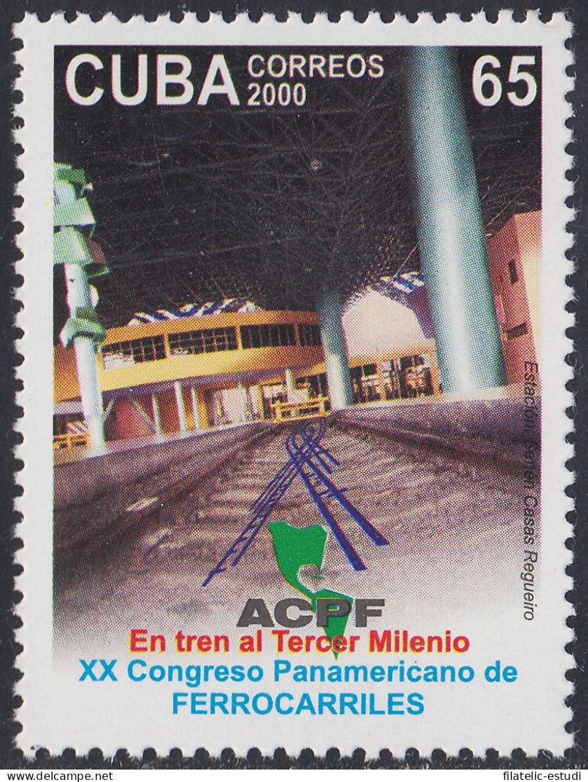 Cuba 3894 2000 20 Años Del Congreso Panamericano De Ferrocarriles MNH - Autres & Non Classés