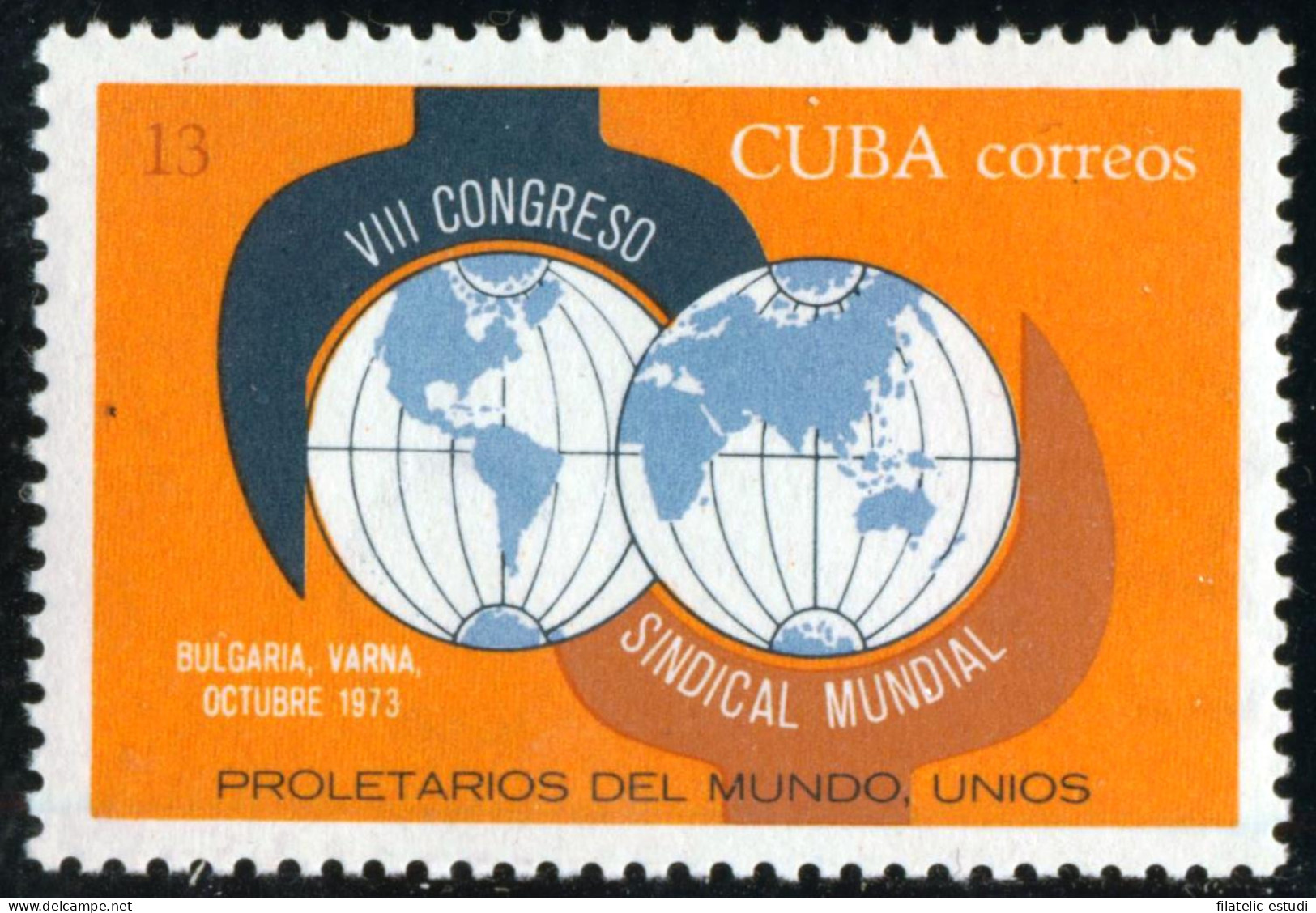 VAR3/S Cuba  Nº 1723  1973 Sindicatos , Lujo - Andere & Zonder Classificatie