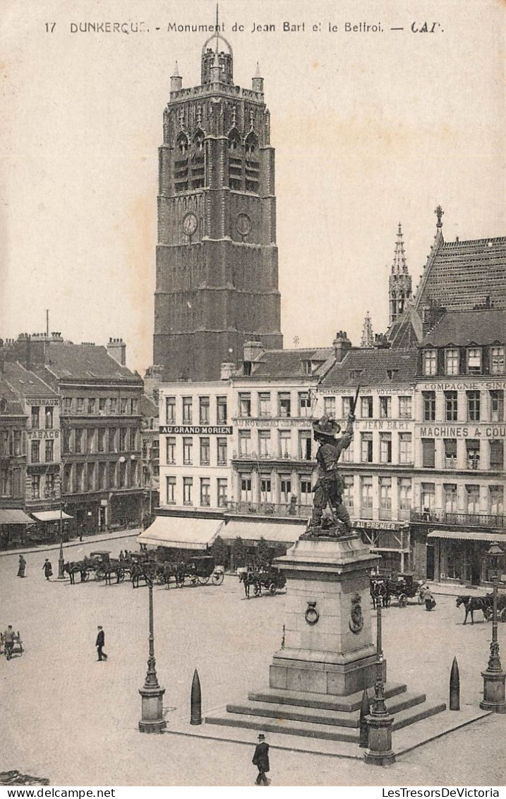 FRANCE - Dunkerque - Vue Générale Du Monument De Jean Bart Et Le Beffroi - Cap  - Carte Postale Ancienne - Dunkerque