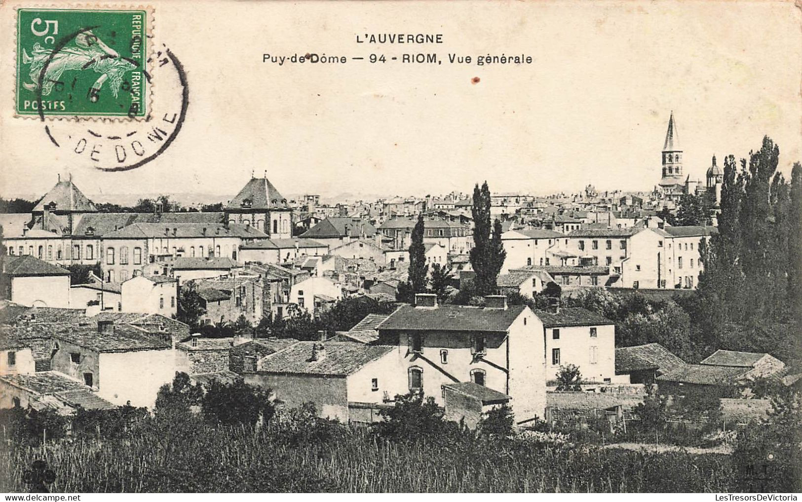 FRANCE - Puy De Dôme - Riom - Vue Générale - Carte Postale Ancienne - Riom