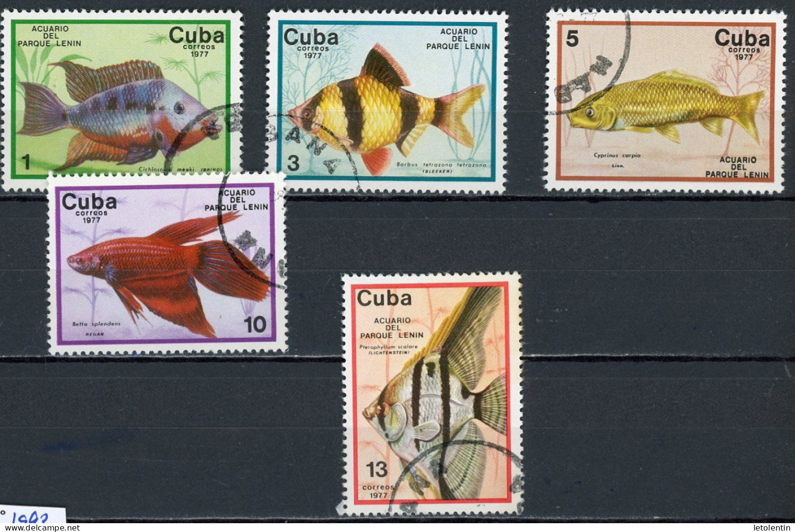 CUBA -  POISSONS  N°Yt 1993/1997 Obli. - Oblitérés