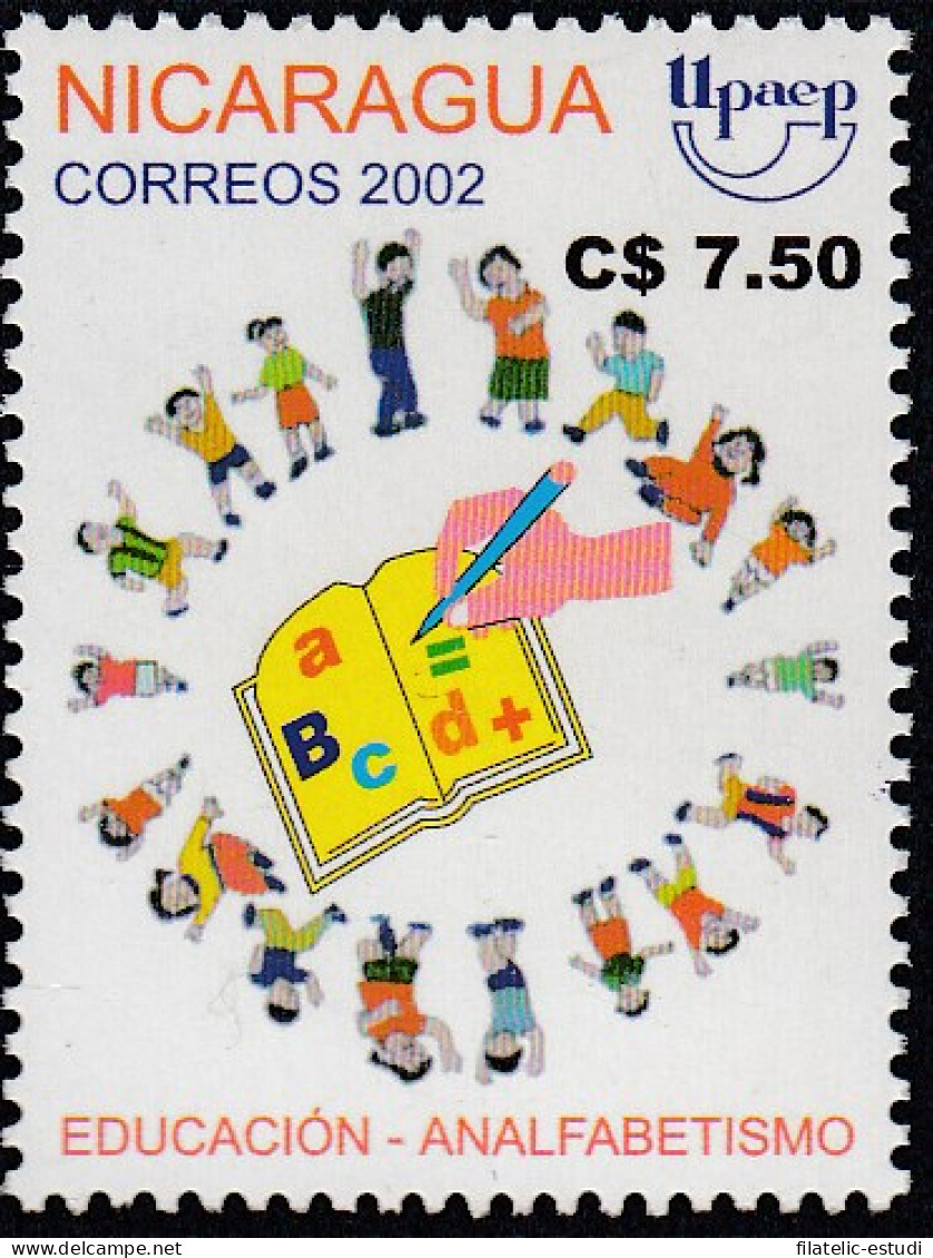 Upaep Nicaragua 2345 2002 Niños Alrededor De Un Libro MNH - Altri - America