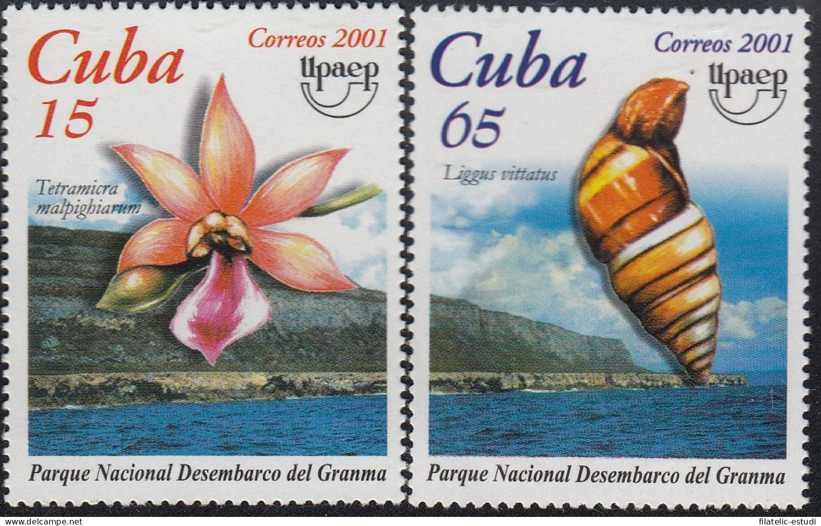 Upaep Cuba 3955/56 2001 Tetramicra Liggus Flora MNH - Altri - America