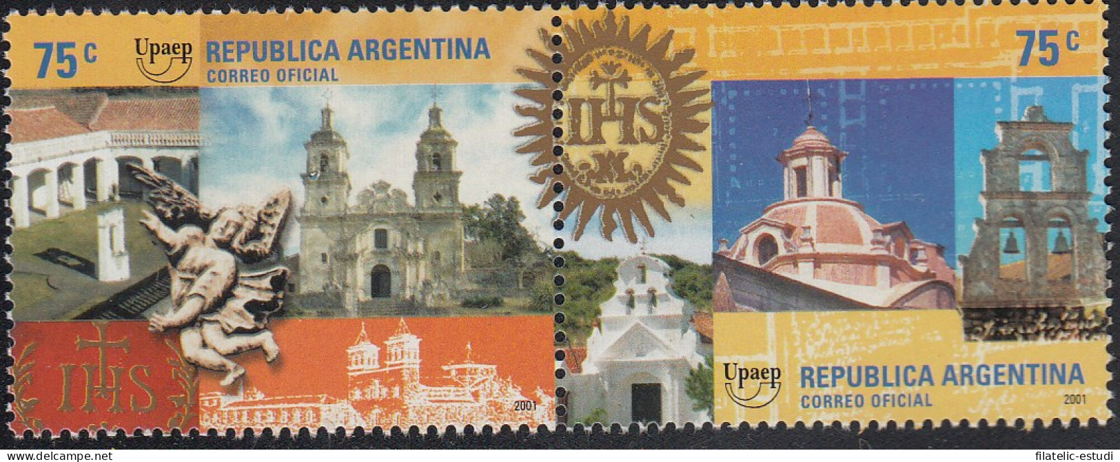 Upaep Argentina 2260/61 2001 Capilla De Santa Catalina Y De La Candelaria MNH - Altri - America