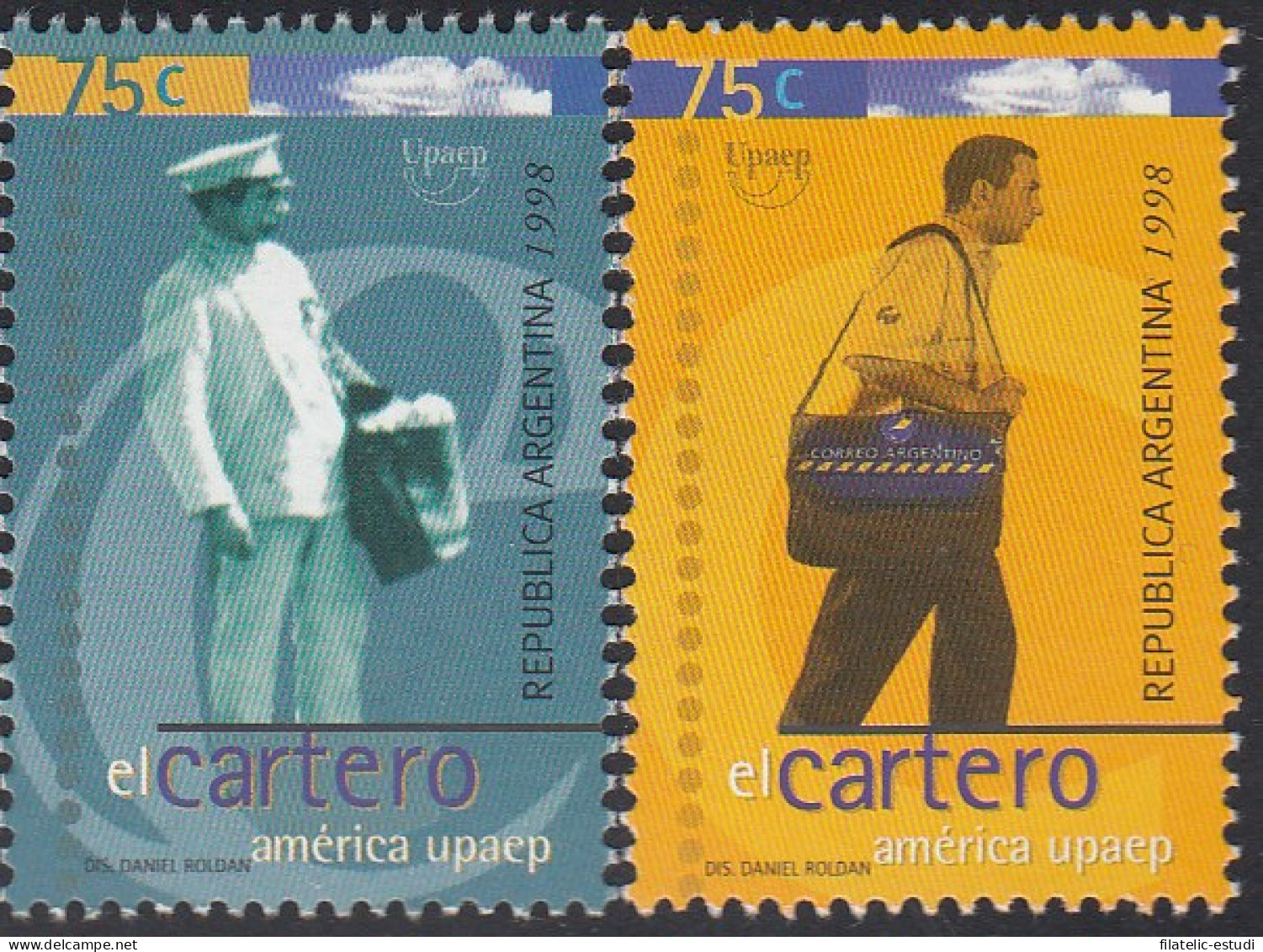 Upaep Argentina 2015/16 1997 Cartero Antiguo Y Moderno MNH - Altri - America