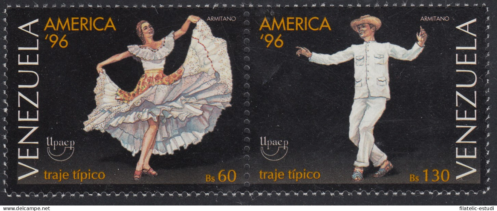 Upaep Venezuela 1835/36 1996 Traje Típico De Hombre Y Mujer MNH - Altri - America