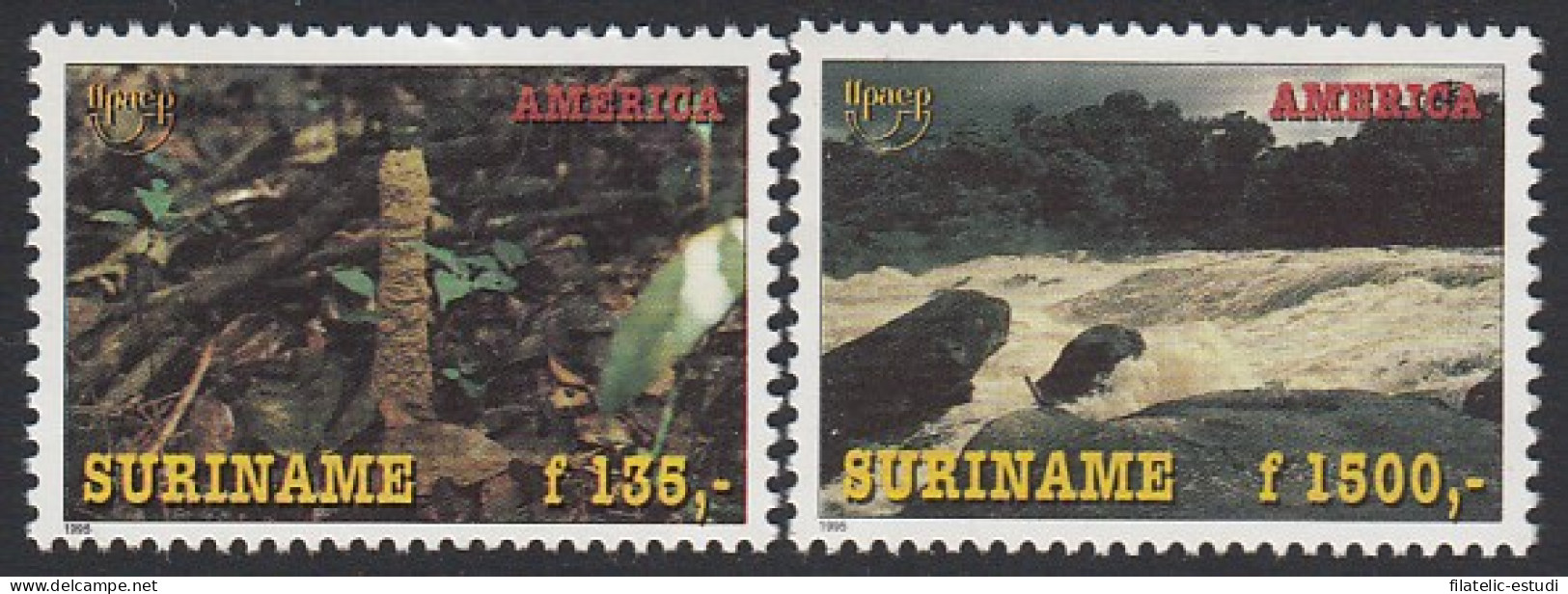Upaep Suriname 1367/68 1995 Bosque Río Flora MNH - Altri - America