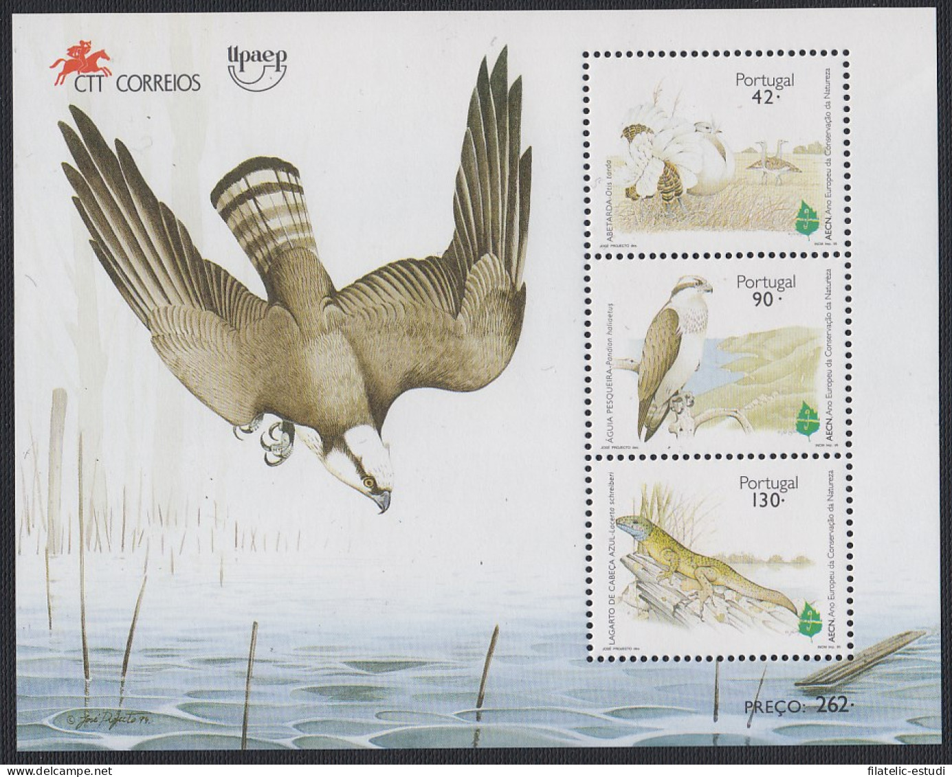 Upaep Portugal HB 108 1995 Otis Tarda Pandion Haliaetus Pájaro Bird Fauna MNH - Altri - America