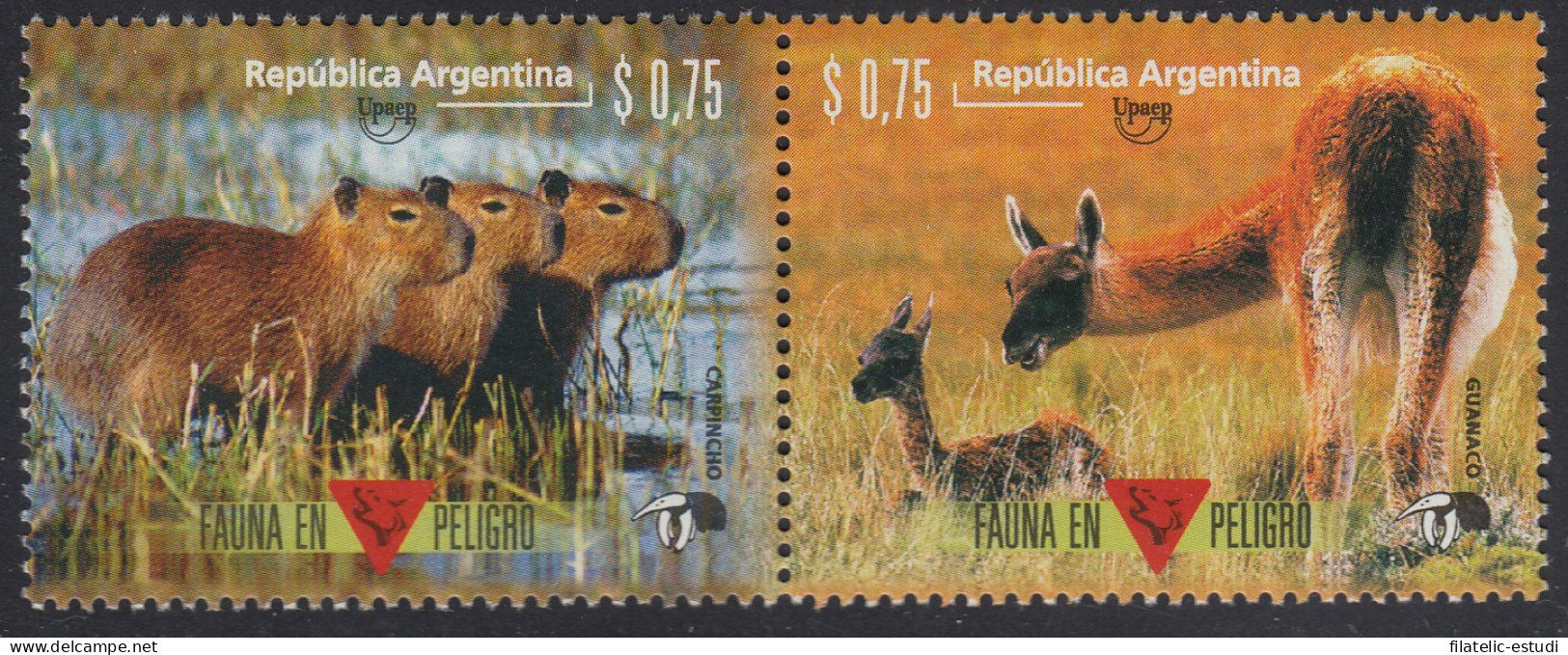 Upaep Argentina 1930/31 1995 Fauna Hydrochoerus Lama MNH - Altri - America