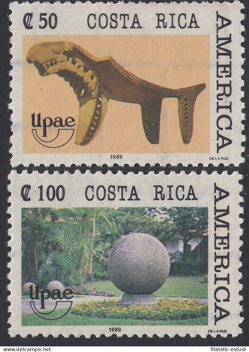 Upaep Costa Rica 518/19 1989 Madera Esfera MNH - Altri - America