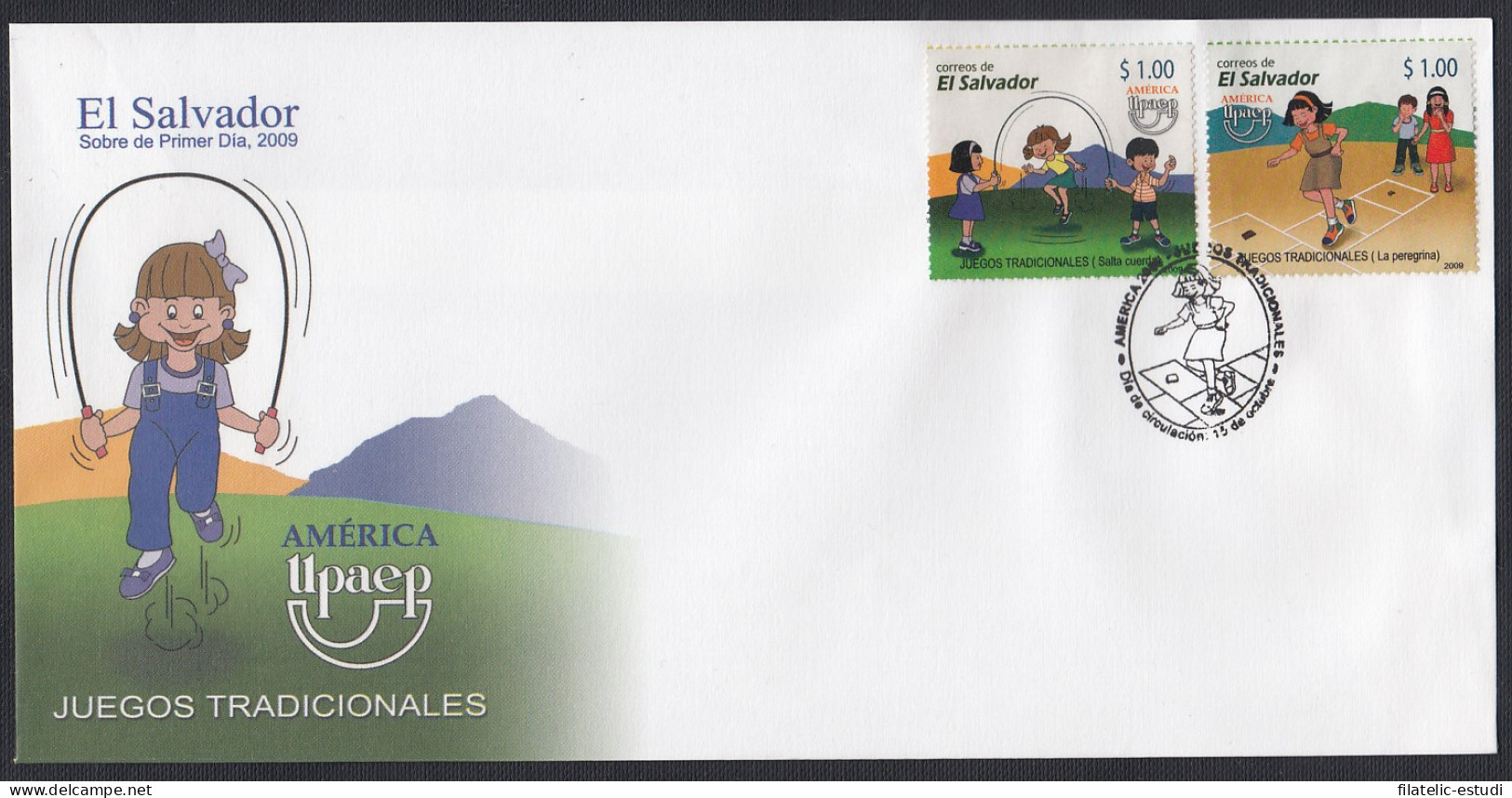 Upaep El Salvador 1794/95 2009 Salta Cuerda Peregrina SPD FDC Sobre Primer Día - Altri - America