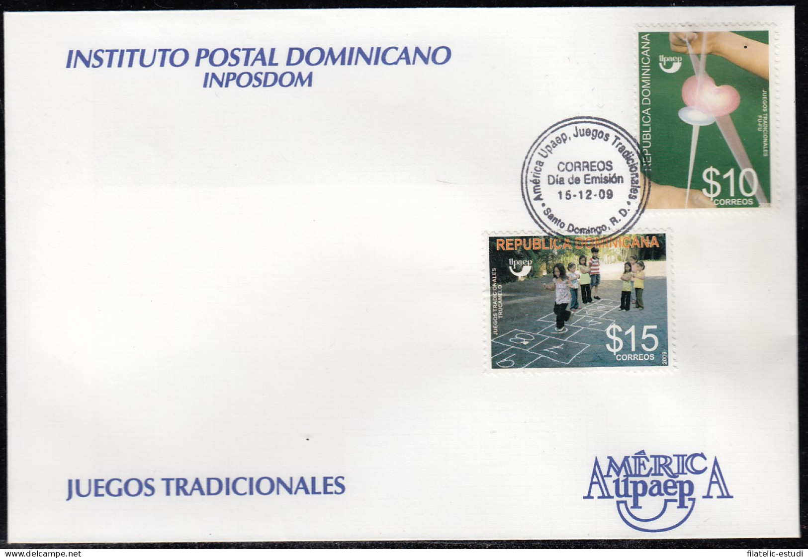 Upaep Rep Dominicana 1592/93 2009 Fu Fu Trucamelo SPD FDC Sobre Primer Día - Altri - America