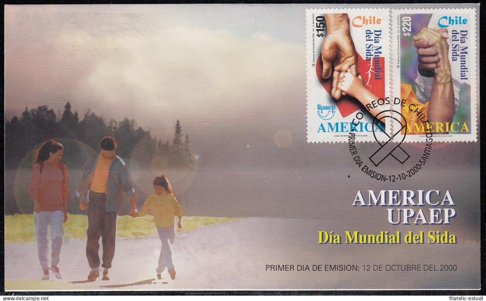 Upaep Chile 1570D/1570E 2000 Manos Ofreciendo Ayuda SPD FDC Sobre Primer Día - Altri - America