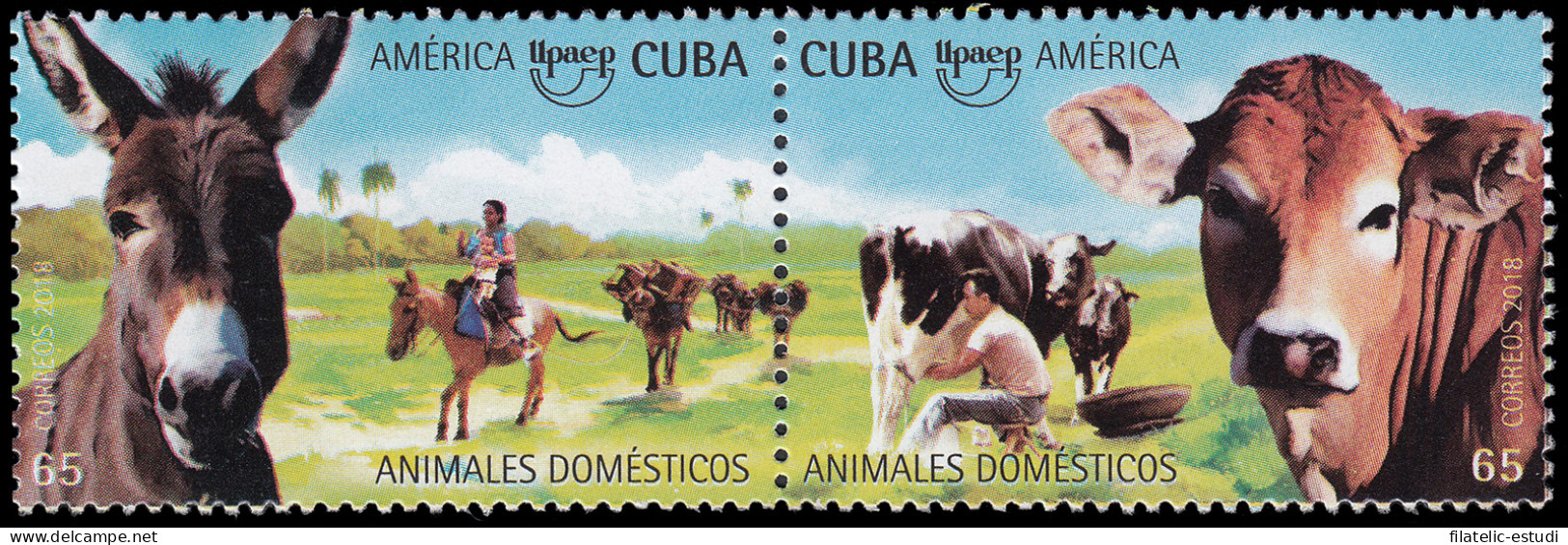 Upaep Cuba 2018 Animales Domésticos MNH - Sonstige - Amerika