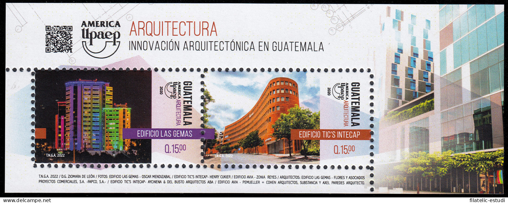 Upaep Guatemala 2020 Arquitectura MNH - Autres - Amérique