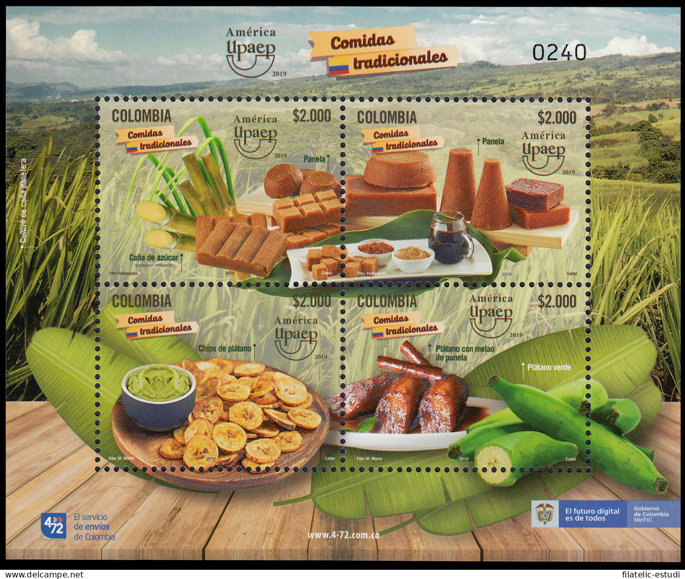 Upaep Colombia 2019 Comidas Tradicionales MNH - Sonstige - Amerika