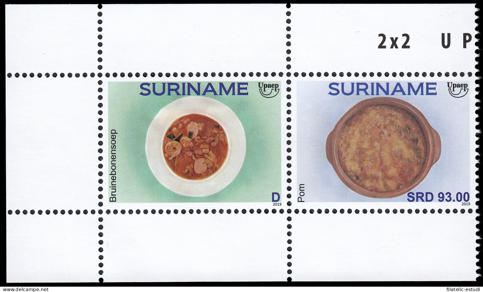 Upaep Suriname 2019 Comida Tradicional MNH - Sonstige - Amerika