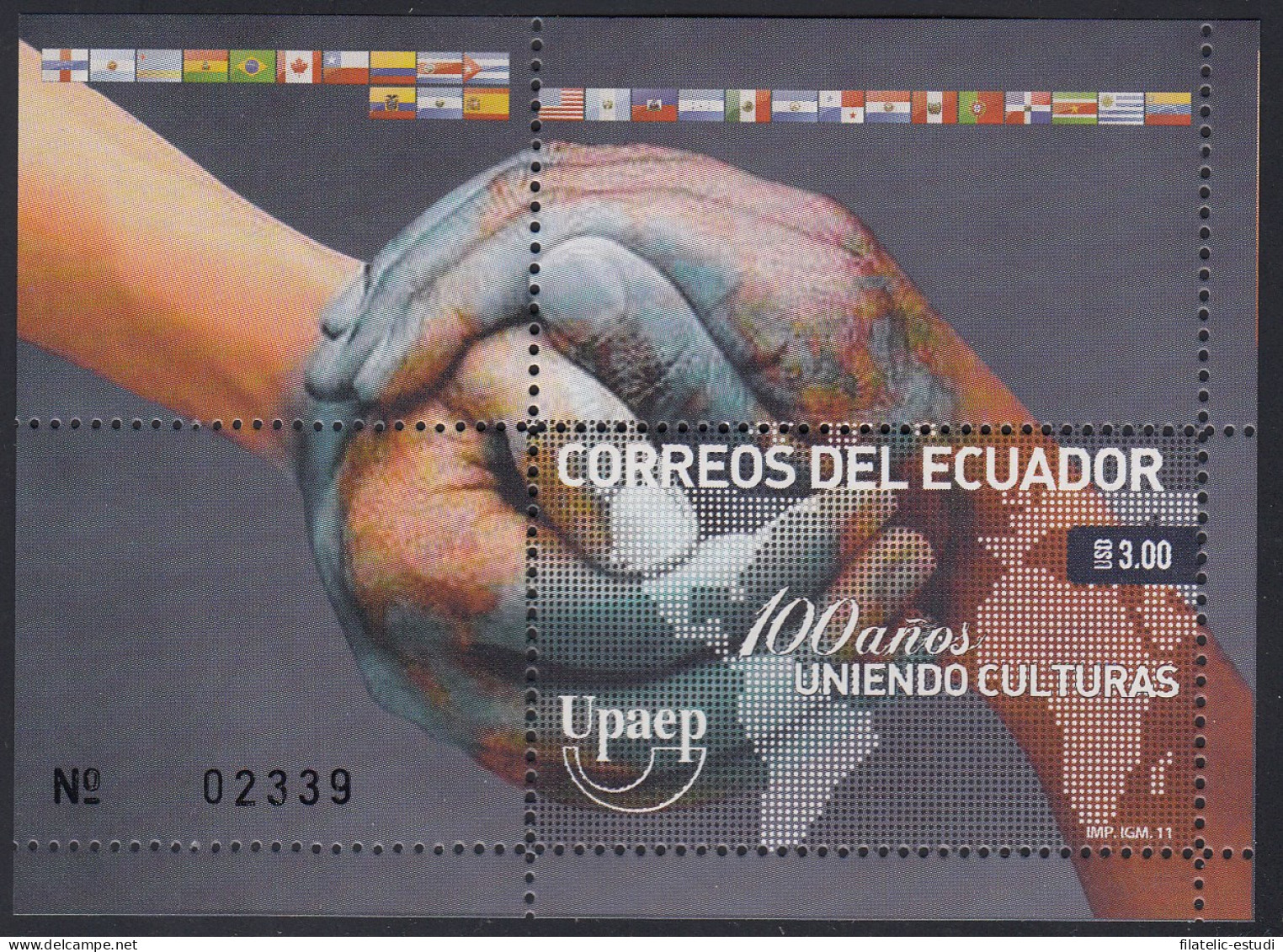 Upaep Ecuador HB 157 2011 100 Años Uniendo Culturas MNH - Sonstige - Amerika