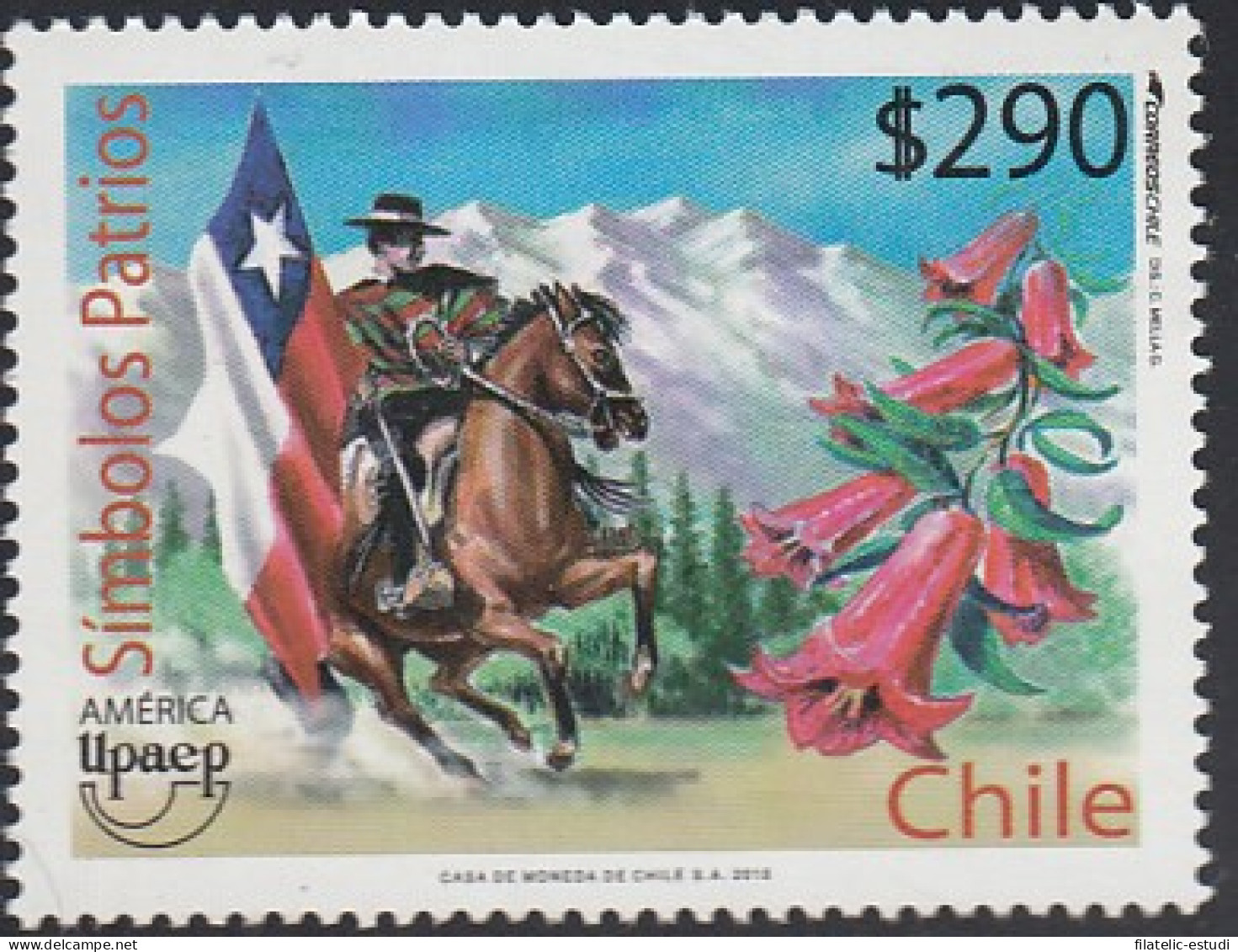 Upaep Chile 1961 2010 Símbolos Patrios Caballo Horse MNH - Sonstige - Amerika