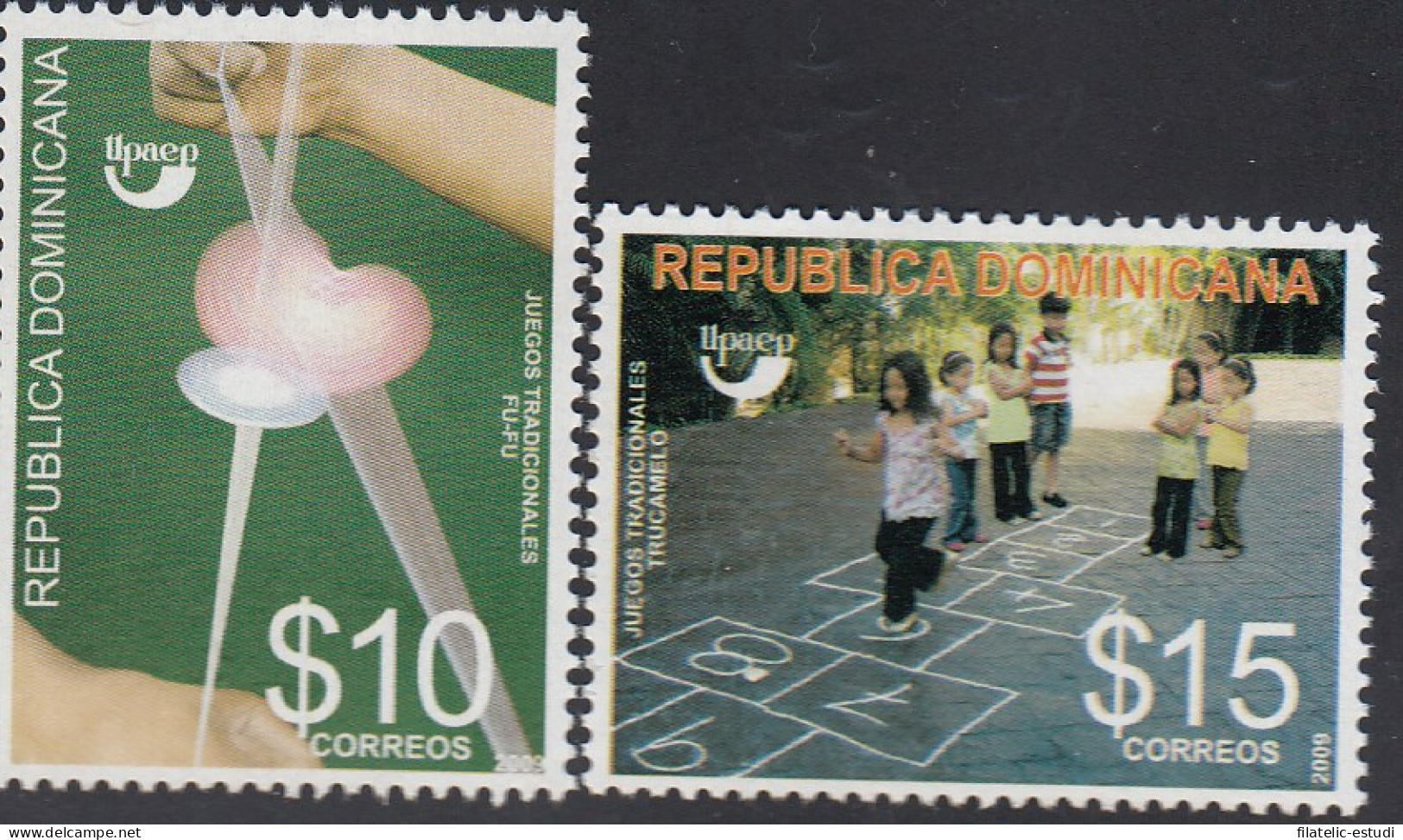 Upaep Rep Dominicana 1592/93 2009 Juegos Tradicionales Fu Fu Trucamelo MNH - Sonstige - Amerika