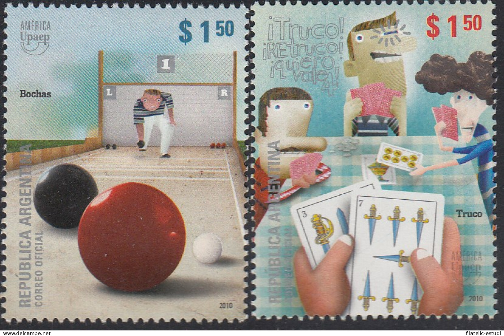 Upaep Argentina 2873/74 2009 Truco Bochas MNH - Altri - America