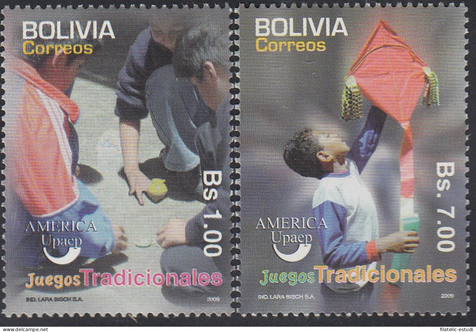 Upaep Bolivia 2366/67  2009 Juegos Tradicionales MNH - Altri - America