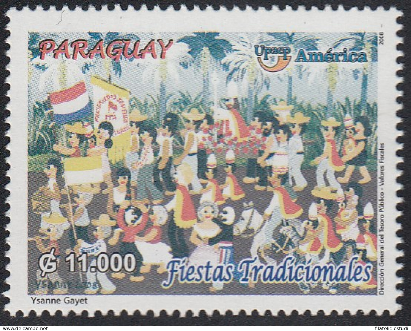 Upaep Paraguay 3011 2008 Fiestas Nacionales MNH - Altri - America