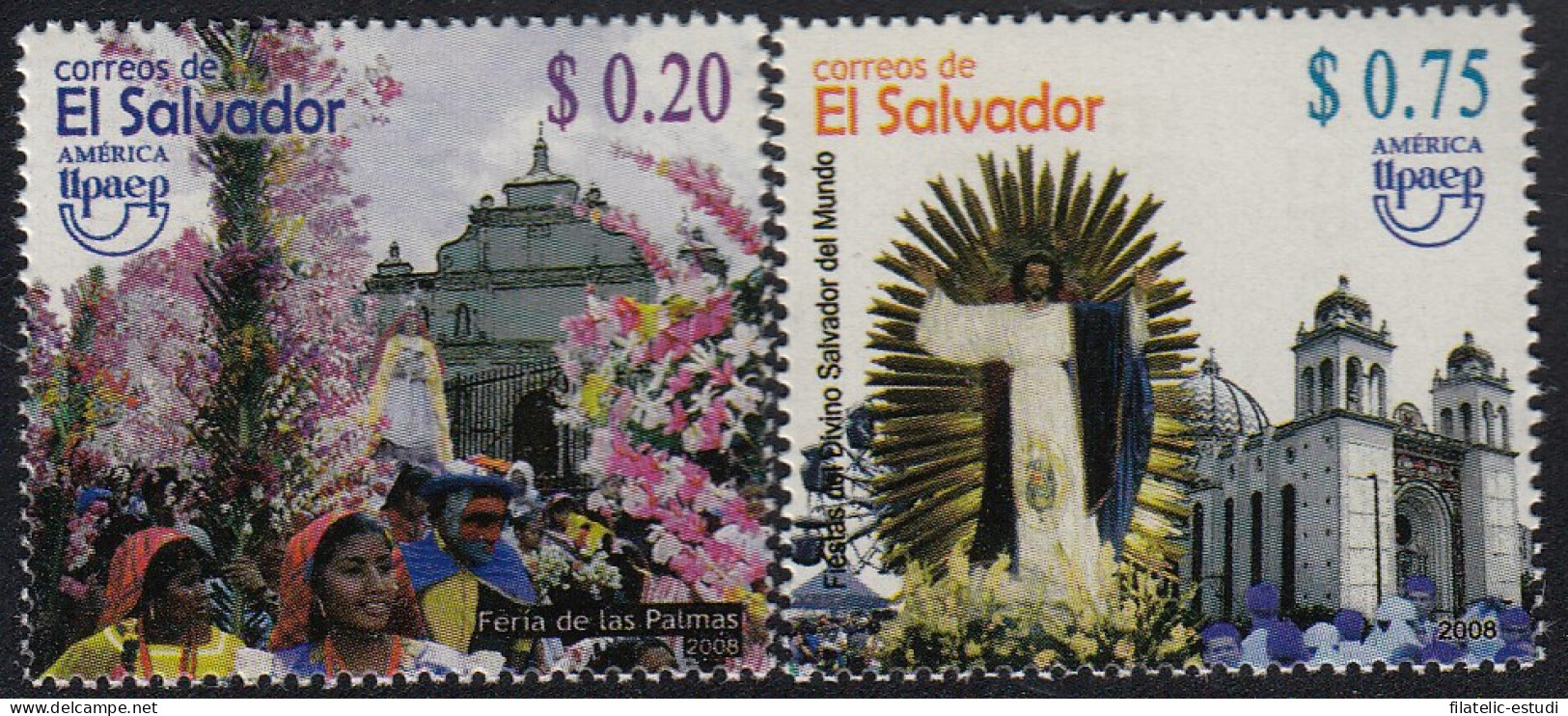 Upaep El Salvador 1763/64 2008 Festival Del Divino Salvador Del Mundo MNH - Altri - America