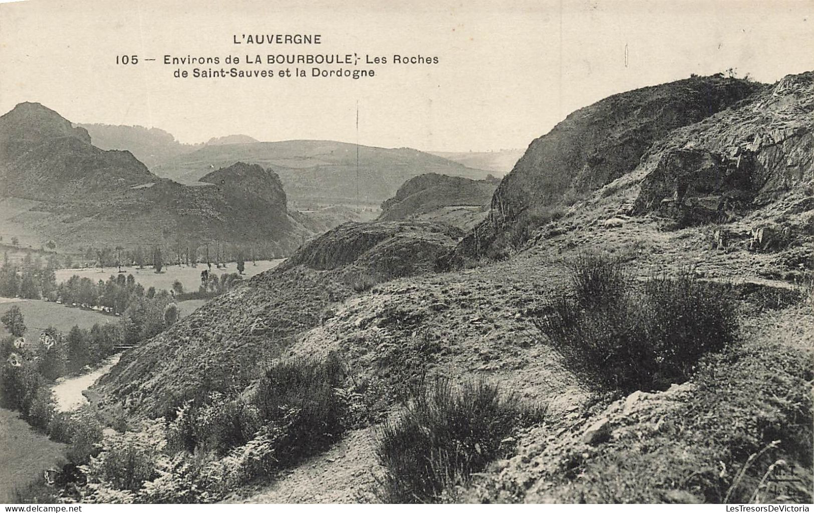 FRANCE - Environs De La Bourboule - Les Roches De Saint Sauves Et La Dordogne - Carte Postale Ancienne - La Bourboule