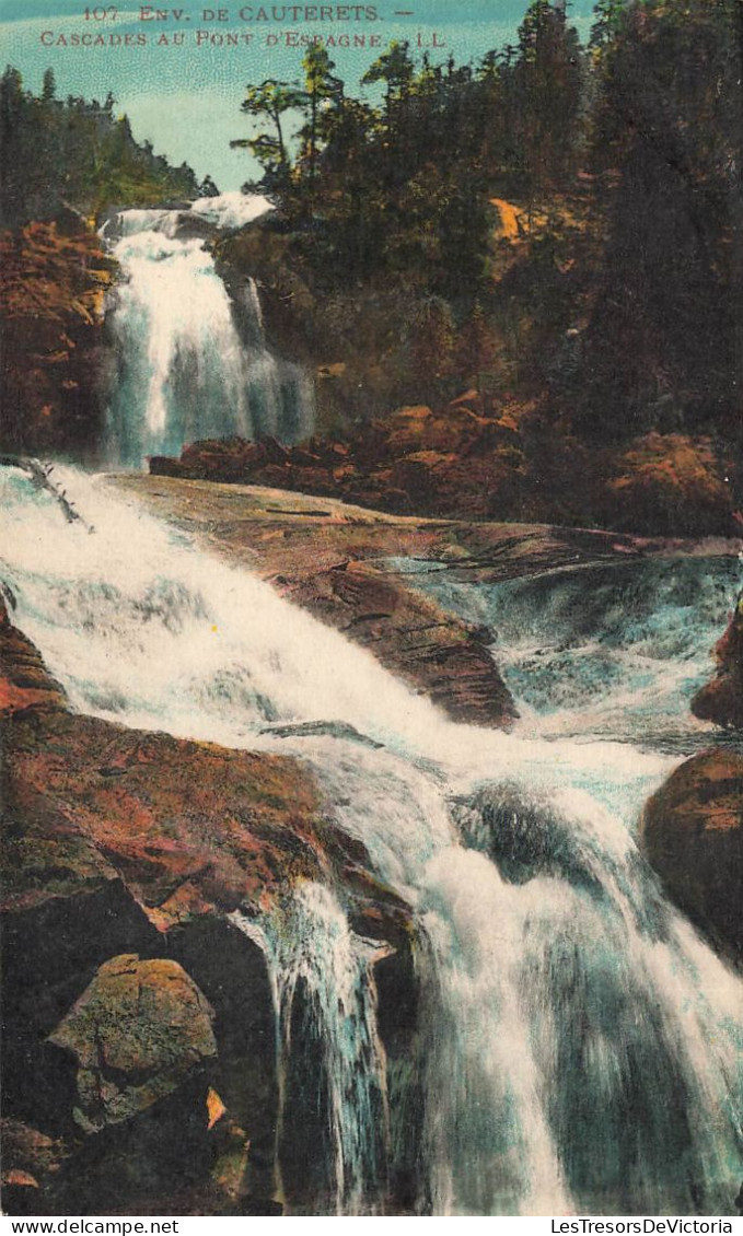 FRANCE - Env De Cauterets - Cascades Au Pont D'Espagne - LL - Colorisé - Carte Postale Ancienne - Cauterets