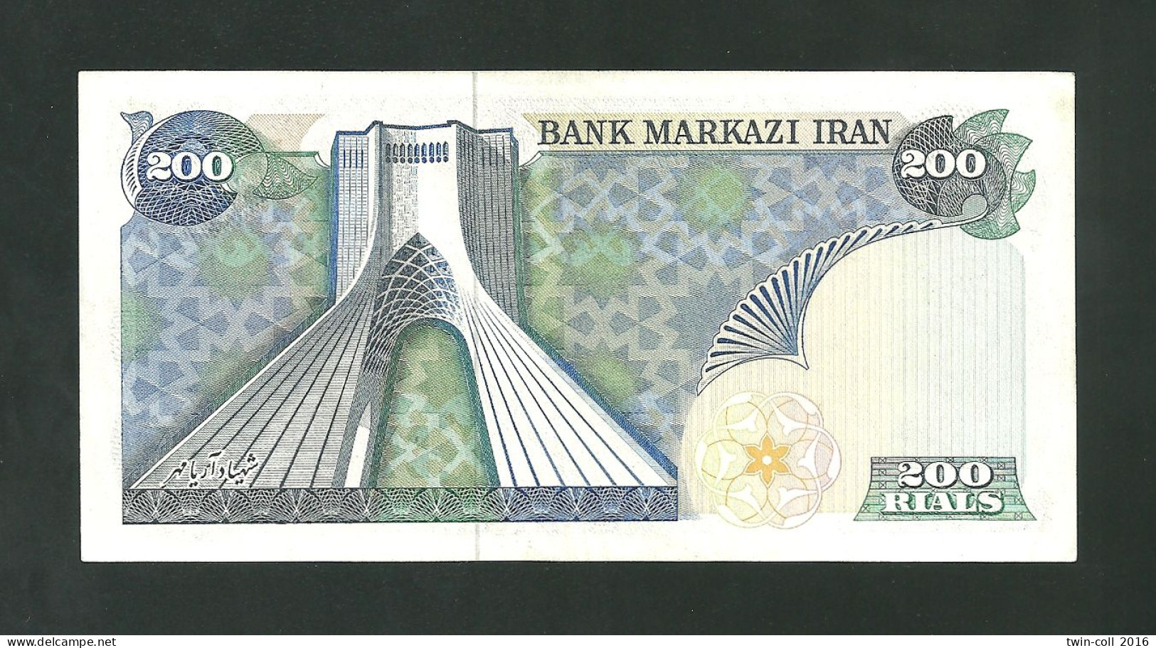 IRAN 200 Rials 1974 _ AUNC_Mohammad Reza Pahlavi  Scarce Sign P 103d - Iran
